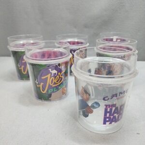 Camel Joe's Place Plastic Insulated‎ Cups Set of 6 Purple Vintage 1994 OS